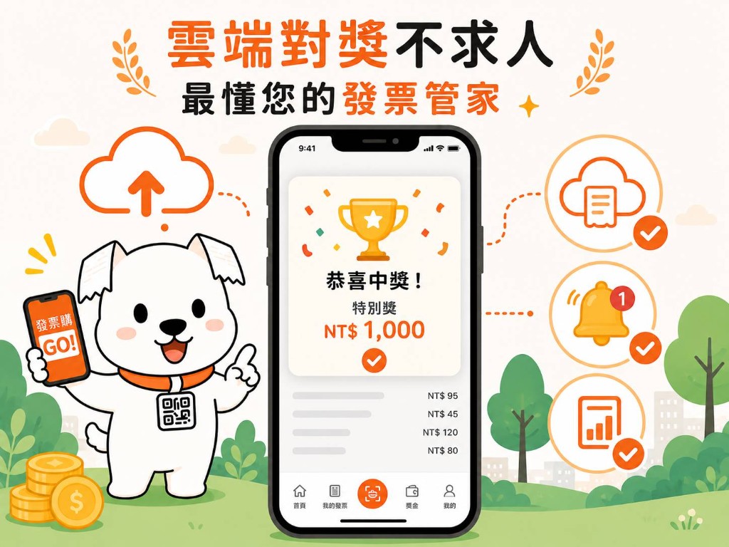 雲端對獎不求人，最懂您的發票管家